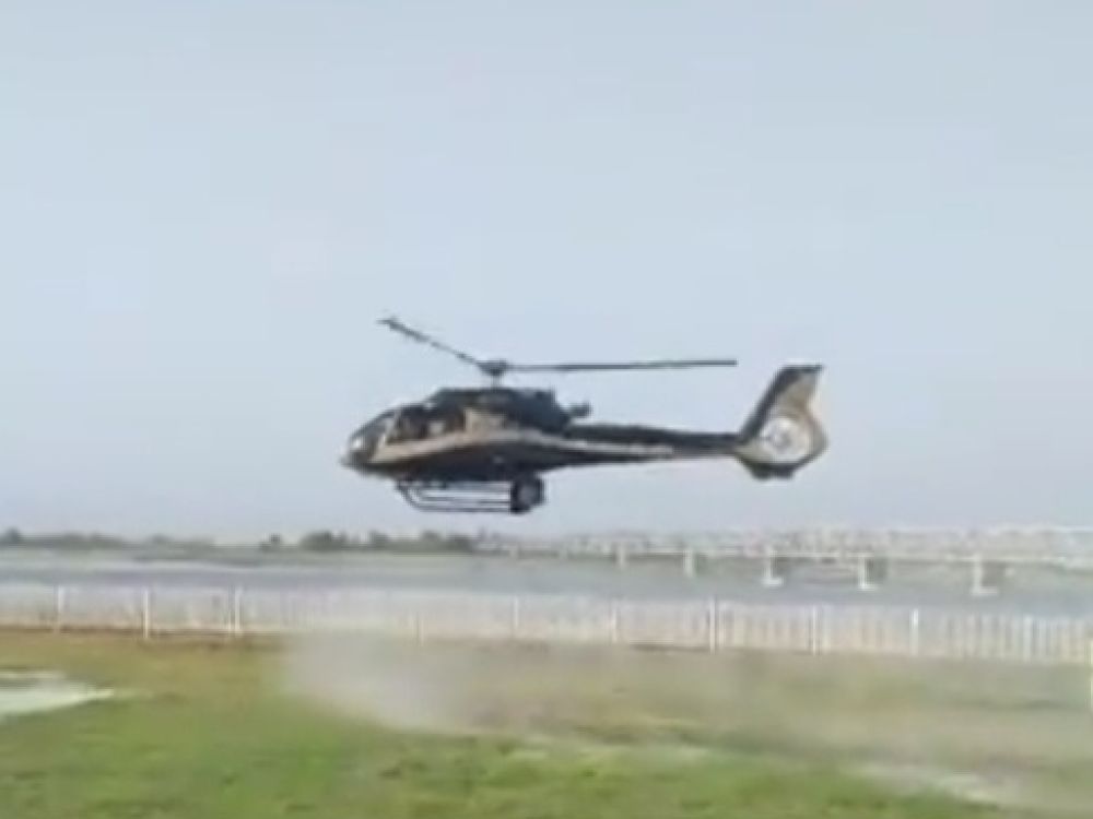 नमो घाट पर बना हेलिपैड नमो घाट से होगी उड़ान; आसमान से दिखेंगे घाट